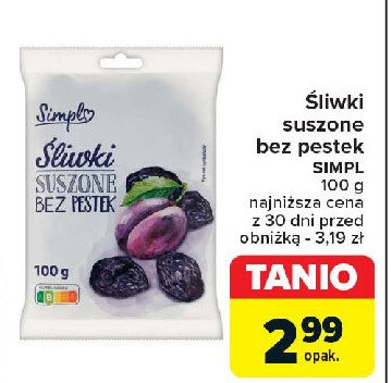 Śliwki suszone Simpl promocja