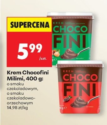 Krem Chocofini o smaku czekoladowym promocja w Biedronka