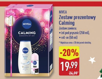 Zestaw prezentowy Calming Nivea promocja w Aldi