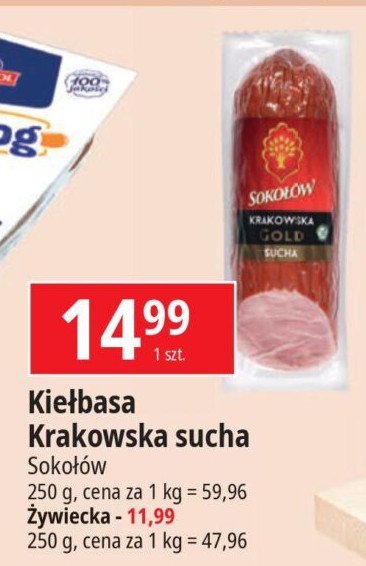 Kiełbasa zywiecka Sokołów gold promocja