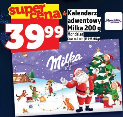 Kalendarz adwentowy Milka 200 g promocja w TOPAZ