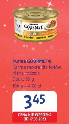 Karma mokra dla kotów różne rodzaje Purina GOURMET promocja w Drogerie DM