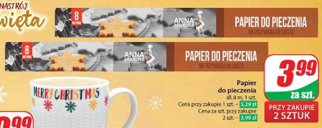 Papier do pieczenia 8 m Anna zaradna promocja