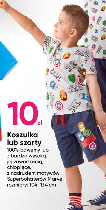 Koszulka chłopięca superbohaterowie marvel 104-134 cm promocja