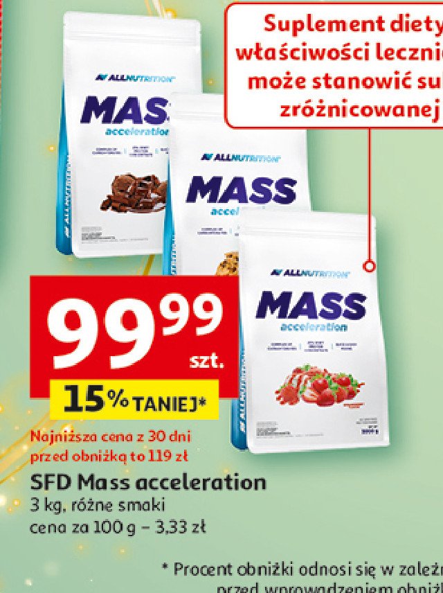 Odżywka białkowa ciasteczko Allnutrition mass promocja w Auchan