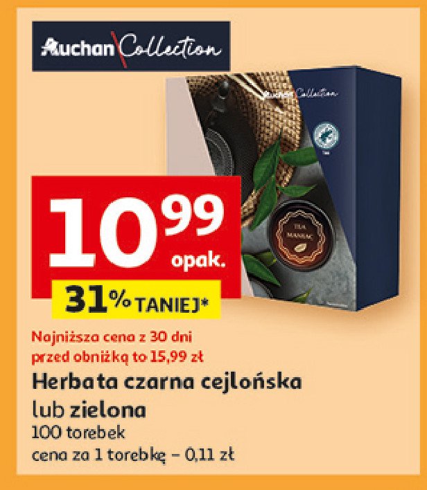 Herbata zielona Auchan promocja