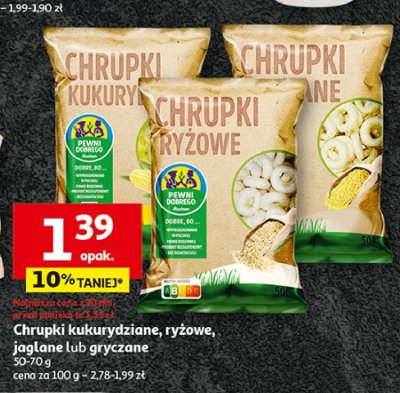 Chrupki jaglane Auchan pewni dobrego promocja