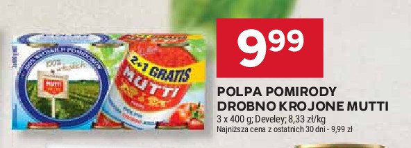 Pomidory drobno krojone Mutti promocja