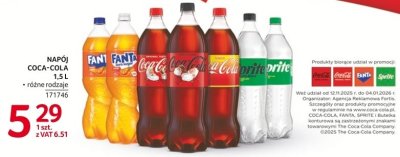 Napój Fanta różne rodzaje 1.5L promocja w Selgros