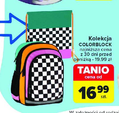 Plecak colorblock promocja