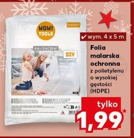 Folia malarska 4 x 5 m promocja w Kaufland