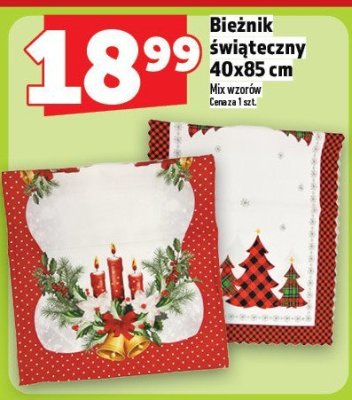 Bieżnik świąteczny 40x85 cm promocja w TOPAZ