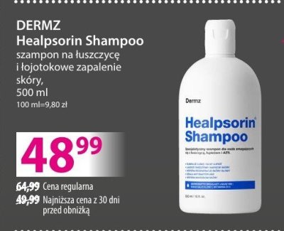 Szampon DERMIZ Healpsoriн Shampoo terapeutyczny trychologiczny promocja w Hebe