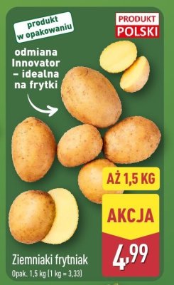 Ziemniaki frytniak promocja w Aldi