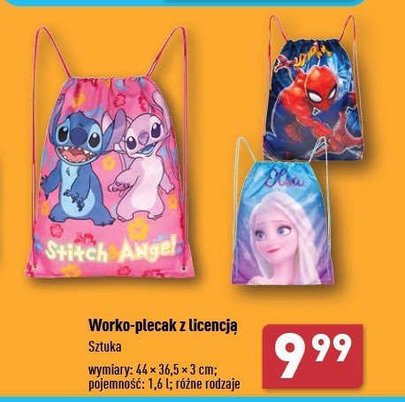 Worko-plecak stitch angel promocja