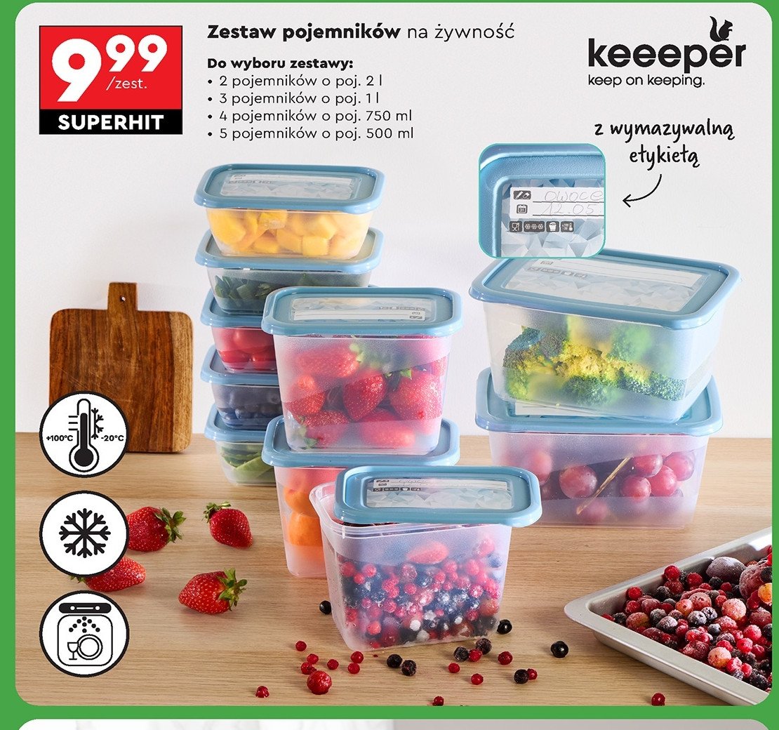 Pojemnik 2 l Keeeper promocja w Biedronka
