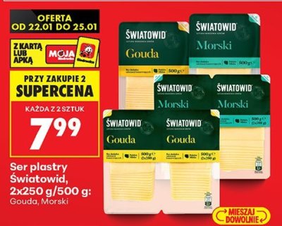 Ser plastry Gouda, Morski promocja w Biedronka