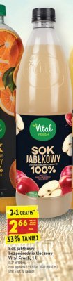 Sok jabłkowy Vital fresh promocja