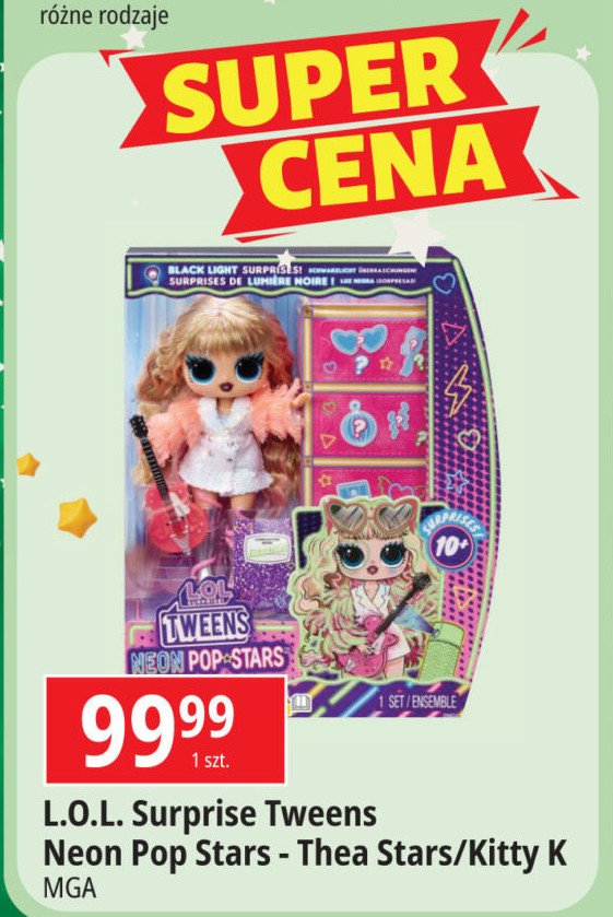 Lalka tweens neon pop stars kitty k LOL SURPRISE promocja