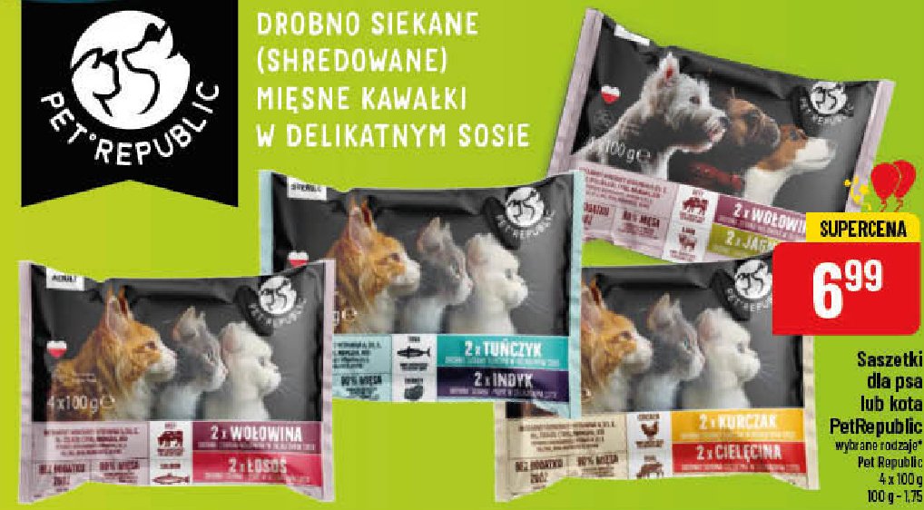 Karma dla kota tuńczyk + indyk Pet republic promocje