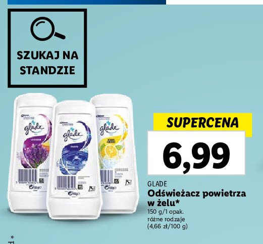 Odświeżacz w żelu fresh lemon Glade by brise promocja