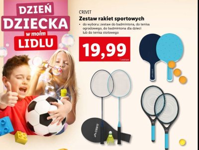 Zestaw do gry w tenisa ogrodowego Crivit promocja