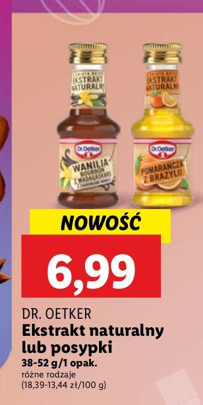 Ekstrakt pomarańcza z brazylii Dr. oetker promocja