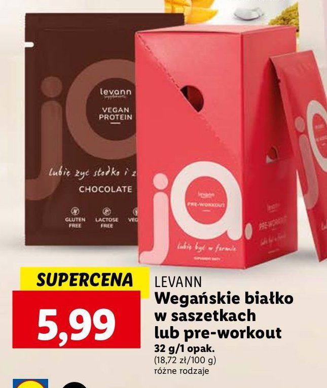 Białko wegańskie czekolada LEVANN promocja