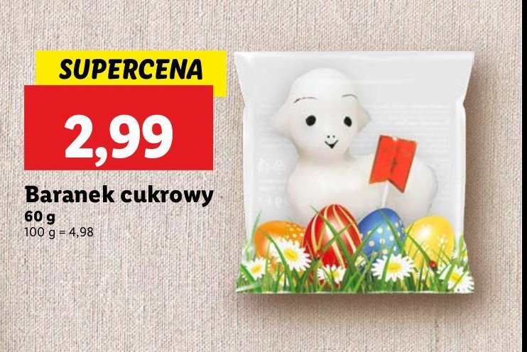 Figurka cukrowa baranek promocja