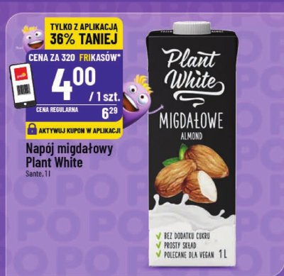 Napój migdałowy Plant White promocja w POLOmarket