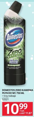 Środek czystości DOMESTOS ZERO KAMIENIA PŁYN DO WC 750 ML promocja w Selgros