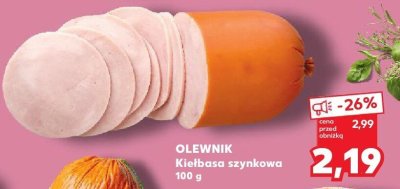 Kiełbasa szynkowa   promocja w Kaufland