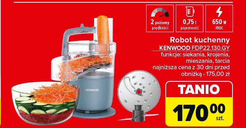 Robot kuchenny fdp22130gy Kenwood promocja w Carrefour Market