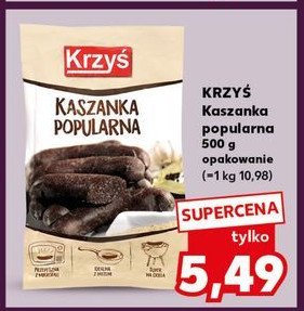 Kaszanka popularna Masarnia krzyś promocja