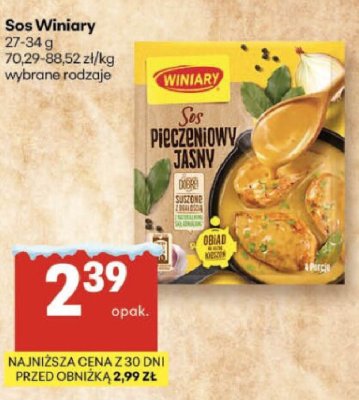 Sos Winiary 27-34g wybrane rodzaje promocja w Delikatesy Centrum