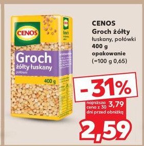 Groch żółty łuskany połówki Cenos promocja