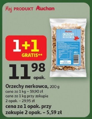 Orzechy nerkowca promocja w Auchan
