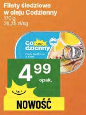 Filety śledziowe w oleju Codzienny promocja w Delikatesy Centrum