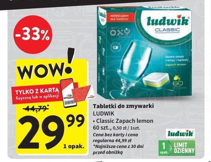 Tabletki do zmywarek Ludwik classic promocja