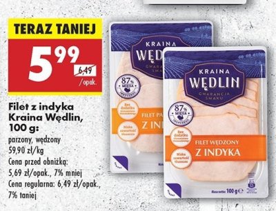 Filet parzony z indyka Kraina wędlin promocja