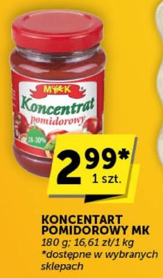 Koncentrat pomidorowy MK promocja w ABC
