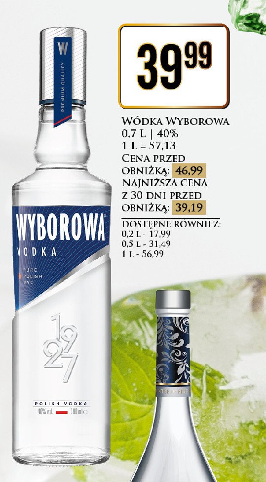 Wódka Wyborowa vodka promocja w Dino