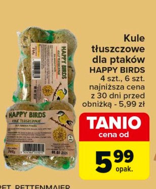 Kule dla ptaków zimujących Happy birds promocja