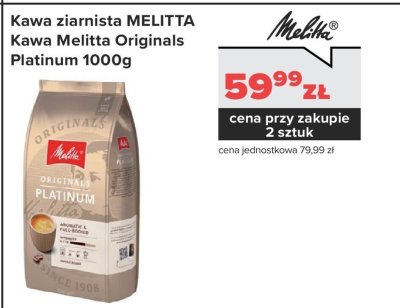 Kawa Melitta Originals Platinum 1000g promocja w NEONET
