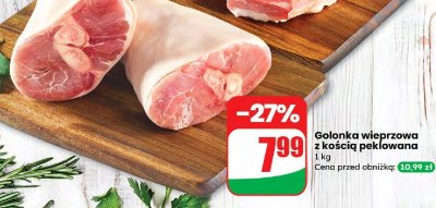 Golonka wieprzowa z kością peklowana promocja w Dino