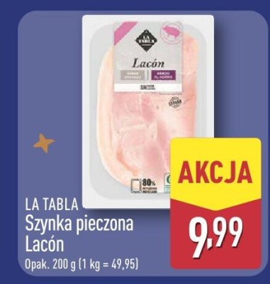 Szynka pieczona Lacón La Tabla promocja w Aldi
