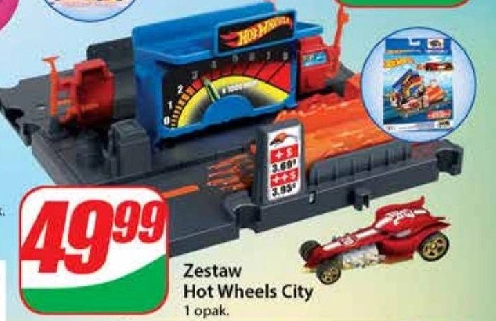 Zestaw city stacja paliw Hot wheels promocja