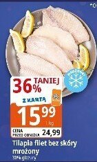 Tilapia filet bez skóry promocja w Leclerc