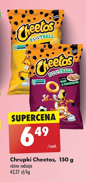 Chrupki football tost z ketchupem Cheetos promocja