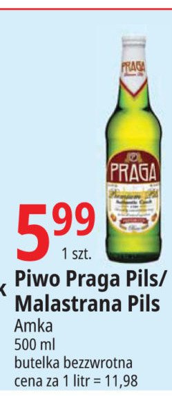 Piwo Praga pils promocja
